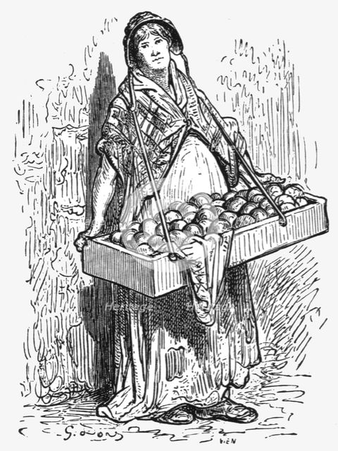 'Orange Women', 1872.  Creator: Gustave Doré.