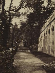 Orangery and Flower Garden at Singleton, Glamorganshire, 1854. Creator: W. Graham Vivian (British, 1827-1912); Photographic Exchange Club