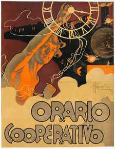 Orario Cooperativo, 1899. Creator: Hohenstein, Adolfo (1854-1928)
