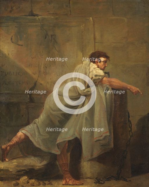 Orator in Prison, late 18th century. Creator: Hubert Robert.