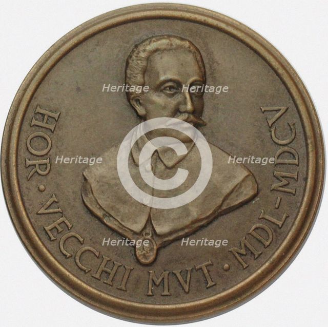 Orazio Vecchi (1550-1605) Commemorative 400th Birthday Medal, 1950.