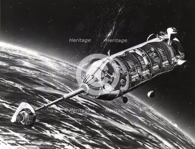 Orbit and Launch Facility Concept. Creator: NASA.