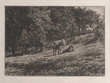 Orchard, 1865. Creator: Charles Emile Jacque