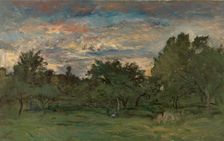 Orchard at Night. Creator: Charles Francois Daubigny