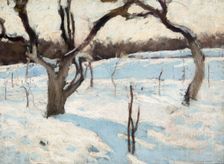 Orchard in Winter, 1900. Creator: Jozef Czajkowski