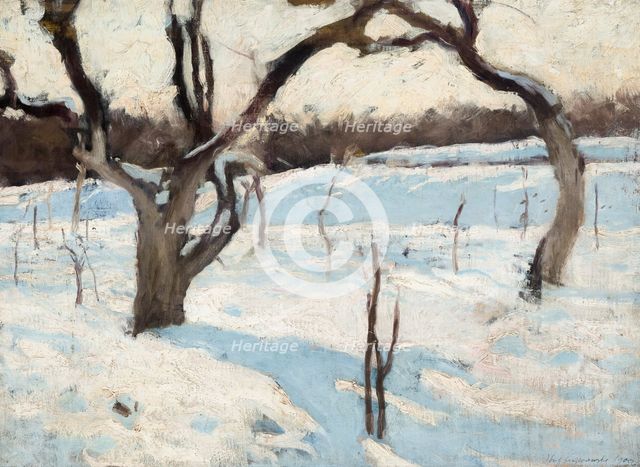 Orchard in Winter, 1900. Creator: Jozef Czajkowski.