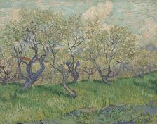 Orchard in Blossom, 1889. Creator: Gogh, Vincent, van (1853-1890)