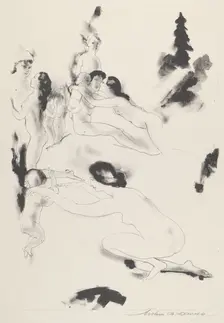 Orchard of Bounties, 1919-1920. Creator: Arthur Davies