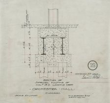 Orchestra Hall, Chicago, Illinois, Detail Drawings, 1905-1907, 1910. Creator: Daniel Burnham