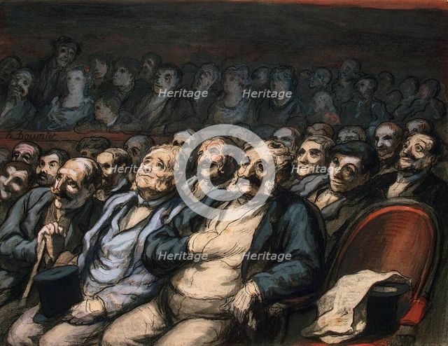 Orchestra Seat, 1856-1858. Creator: Daumier, Honoré (1808-1879).