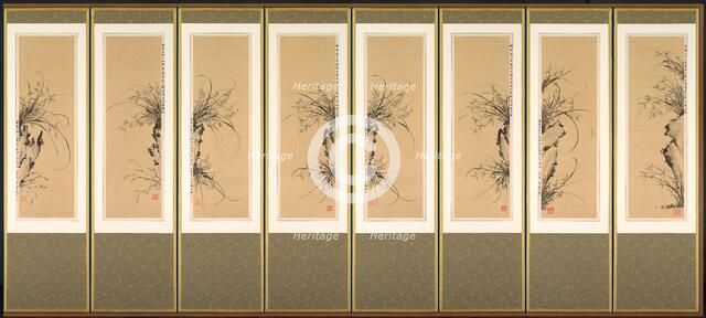 Orchids and Rocks, 1897-98. Creator: Yi Ha-eung (Korean, 1820-1898).