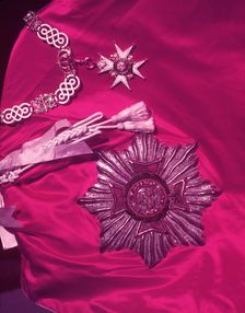 Order of the Bath (uniform), close-up of insignia, c1953. Creator: Arthur Charles Kirby Ware