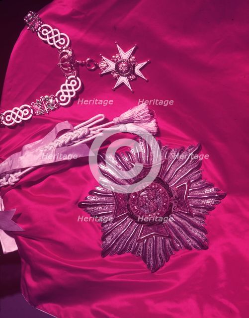 Order of the Bath (uniform), close-up of insignia, c1953. Creator: Arthur Charles Kirby Ware.
