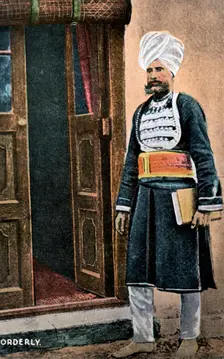 Orderly, Ambala, India, early 20th century