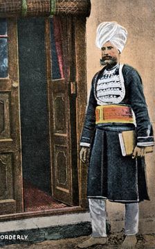 Orderly, Ambala, India, early 20th century