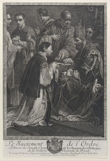 Ordination, from "The Seven Sacraments", 1765. Creator: Lorenzo Zucchi