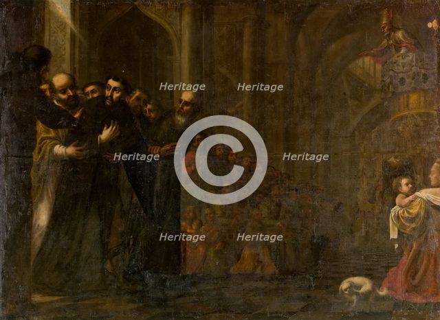 Ordination of Saint Augustine, between c1663 and c1711. Creator: José García Hidalgo.