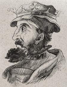 Ordoño I (821-866), King of Asturias from 850 to 866, 1853. Creator: Unknown
