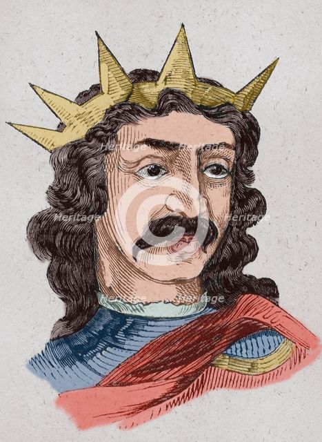 Ordoño II (c872-924), King of Galicia (910-914) and León (914-924), 1853. Creator: Unknown.