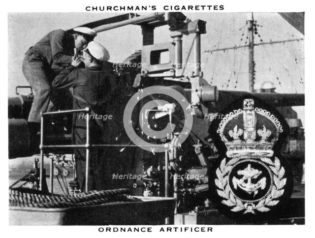 Ordnance Artificer, 1937.Artist: WA & AC Churchman