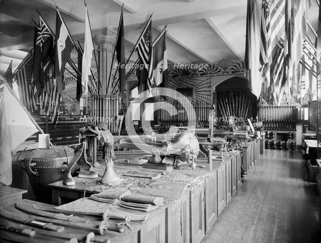 Ordnance Museum, Academy Hall, U.S. Military Academy, c1901. Creator: William H. Jackson.