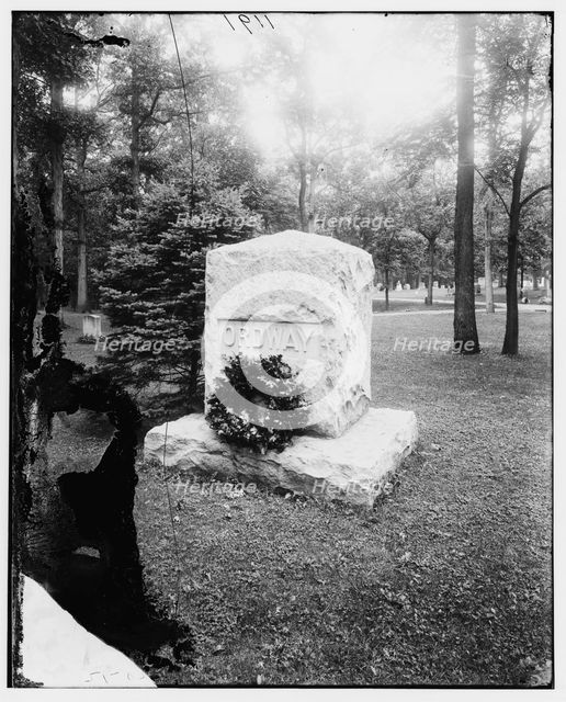 Ordway, General Albert. Grave at Arlington Cemetery, between 1890 and 1910. Creator: Unknown.