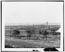 Ore docks and harbor, Cleveland, c1901. Creator: Unknown
