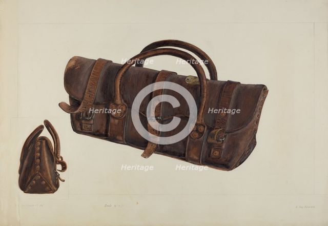 Oregon Boot Satchel, 1935/1942. Creator: A. R. Tolman.
