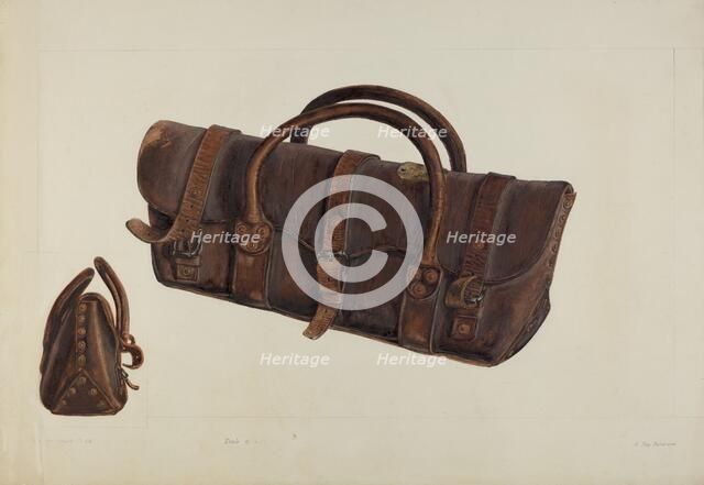 Oregon Boot Satchel, 1935/1942. Creator: A. R. Tolman.