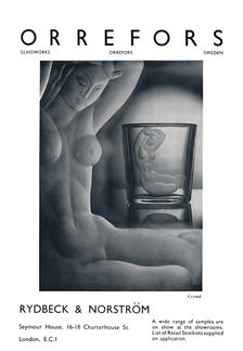 Orefors - Crystal - Rydbeck & Norström. 1939