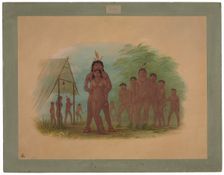 Orejona Indians, 1854/1869. Creator: George Catlin