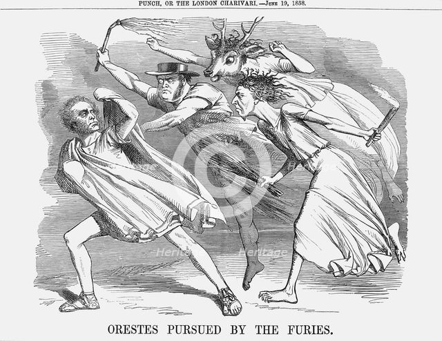 'Orestes pursued by the Furies', 1858. Creator: Unknown.