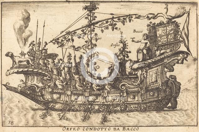 Orfeo condotto da Bacco. Creator: Balthasar Moncornet.