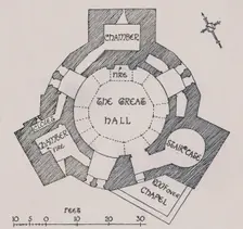 Orford Castle, Suffolk. (From Mr. Cautley's plan) (1931). Artist: Charles Henry Bourne Quennell