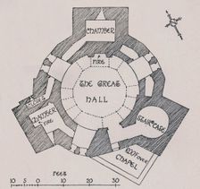 Orford Castle, Suffolk. (From Mr. Cautley's plan) (1931). Artist: Charles Henry Bourne Quennell