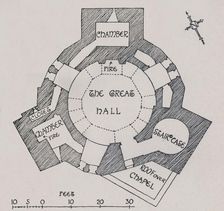 Orford Castle, Suffolk. (From Mr. Cautley's plan) (1931). Artist: Charles Henry Bourne Quennell