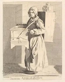 Organ Grinder, 1737. Creator: Caylus, Anne-Claude-Philippe de