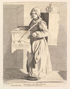 Organ Grinder, 1737. Creator: Caylus, Anne-Claude-Philippe de