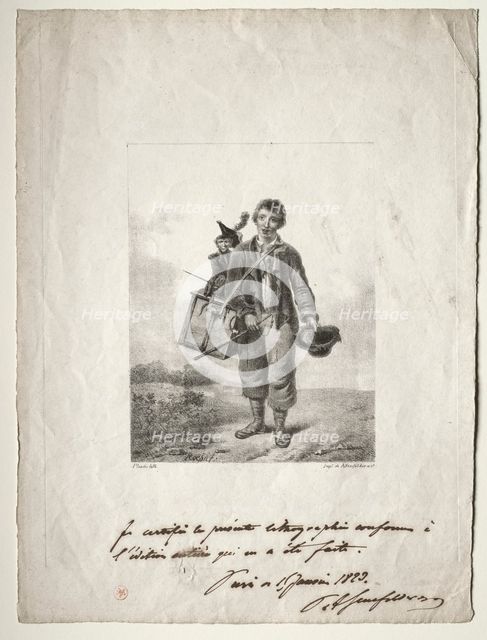 Organ-Grinder Boy. Creator: Alois Senefelder (German, 1771-1834).