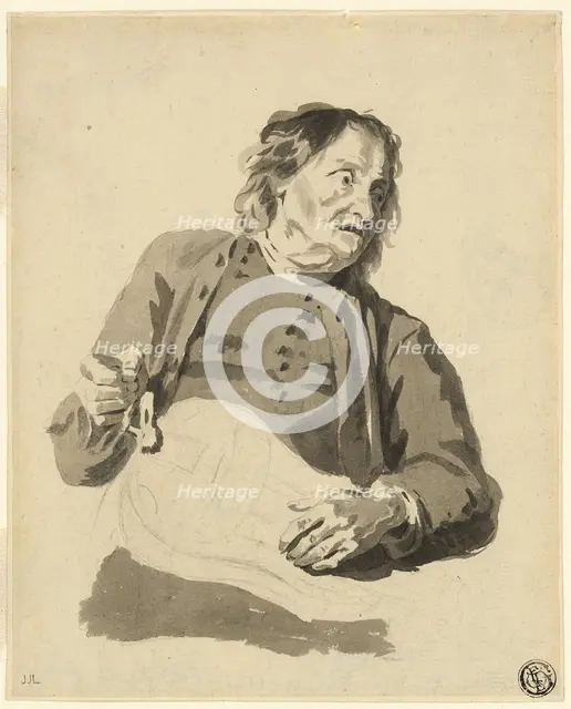 Organ Grinder, n.d. Creator: Jean-Jacques de Boissieu.