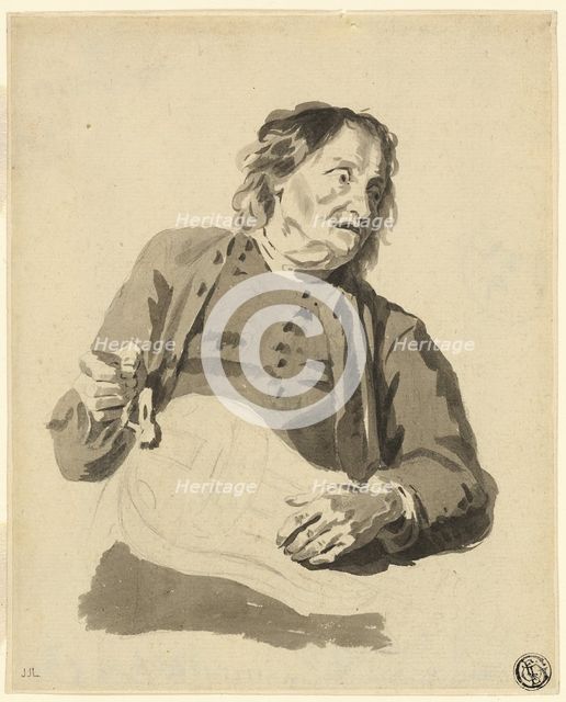 Organ Grinder, n.d. Creator: Jean-Jacques de Boissieu.