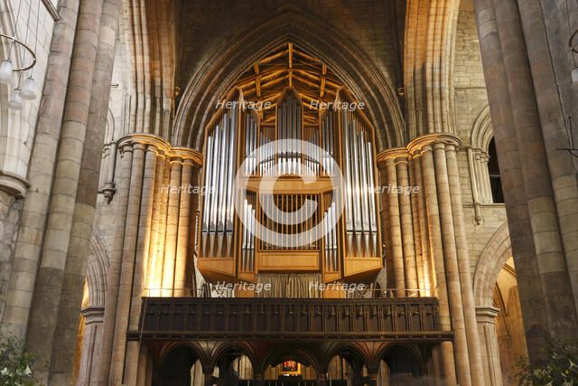 Organ, Hexham Abbey, Northumberland, 2010. Creator: Peter Thompson.