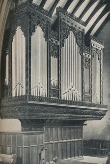 Organ in Towyn Parish Church c1910