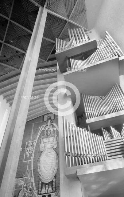 Organ pipes, Coventry Cathedral, Coventry, West Midlands, 1962-1980. Artist: Eric de Maré