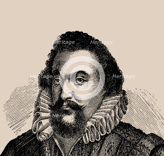 Organist and composer Samuel Scheidt (1587-1654), . Creator: Anonymous.