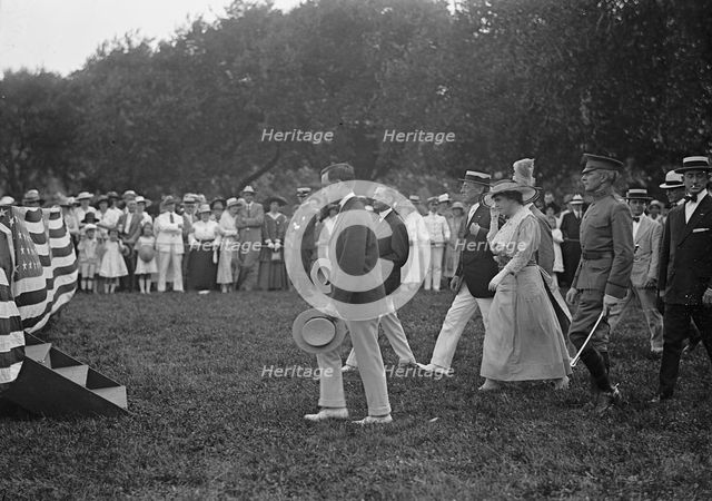 Organization of Government Clerks, President And Mrs. Wilson.., 1917. Creator: Harris & Ewing.