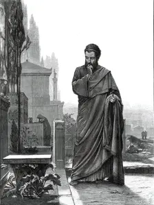 "Origin of the Corinthian Capital" - by P. Leyendecker, from the exhibition in the French..., 1876. Creator: Unknown