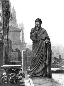 "Origin of the Corinthian Capital" - by P. Leyendecker, from the exhibition in the French..., 1876. Creator: Unknown