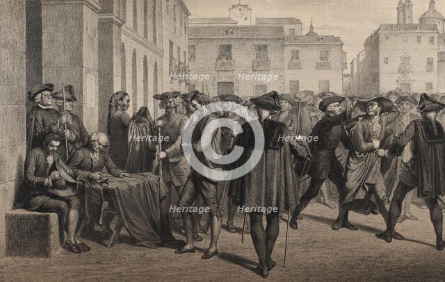 Origin of the rebellion against the Marquis of Esquilache by the city of Madrid, from 23 to 26 Ma…