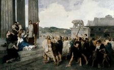 Origin of the Roman Republic (598 BCE), 1877. Creator: Casto Plasencia Maestre